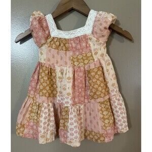 Haute Hippie Kids Floral Patchwork Layered Size 3t Little Girl